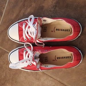 Red Womens Converse Chuck Taylors